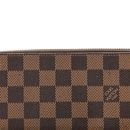Louis Vuitton Damier Ebene Clemence Wallet Rose Ballerine 7 of 8