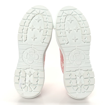 Louis Vuitton Denim Monogram Squad Sneakers 39 Pink 5 of 8