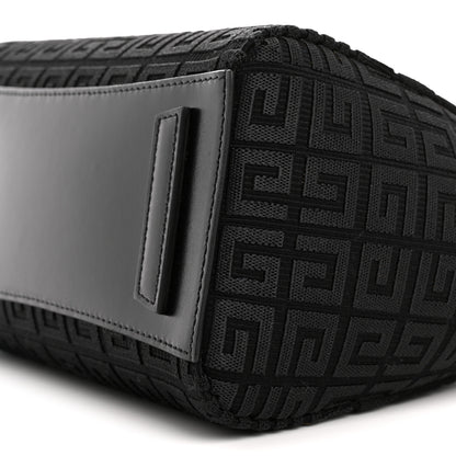 Givenchy Canvas Jacquard Embroidered Calfskin 4G Mini Antigona Black 10 of 10