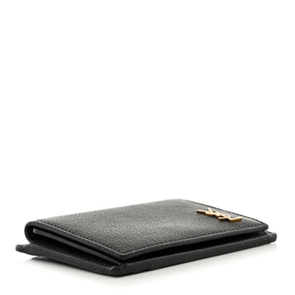 Saint Laurent Calfskin Monogram Coin Pouch Black 4 of 8