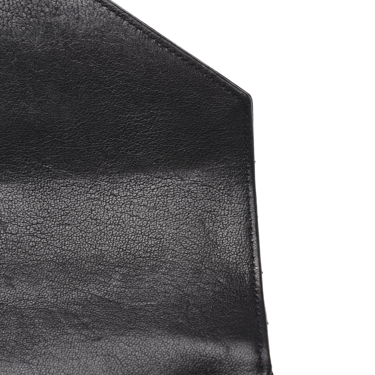 Saint Laurent Sheepskin Matelasse Chevron Monogram Medium College Bag Black 11 of 12