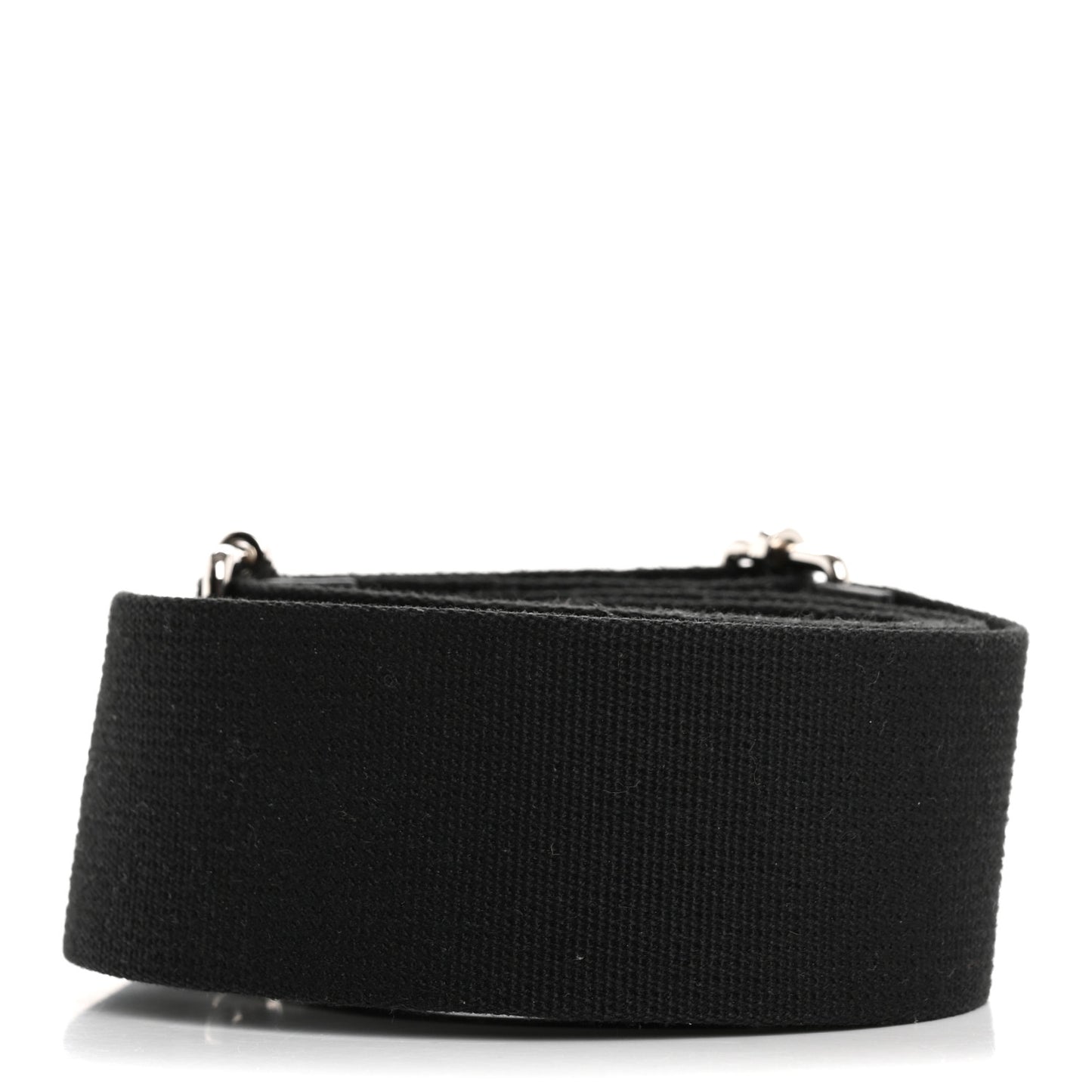 Toile Taurillon Clemence Shoulder Strap Black
