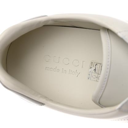 Gucci Calfskin Interlocking G Perforated Mens Ace Sneakers 9 White Grey Sky 7 of 9