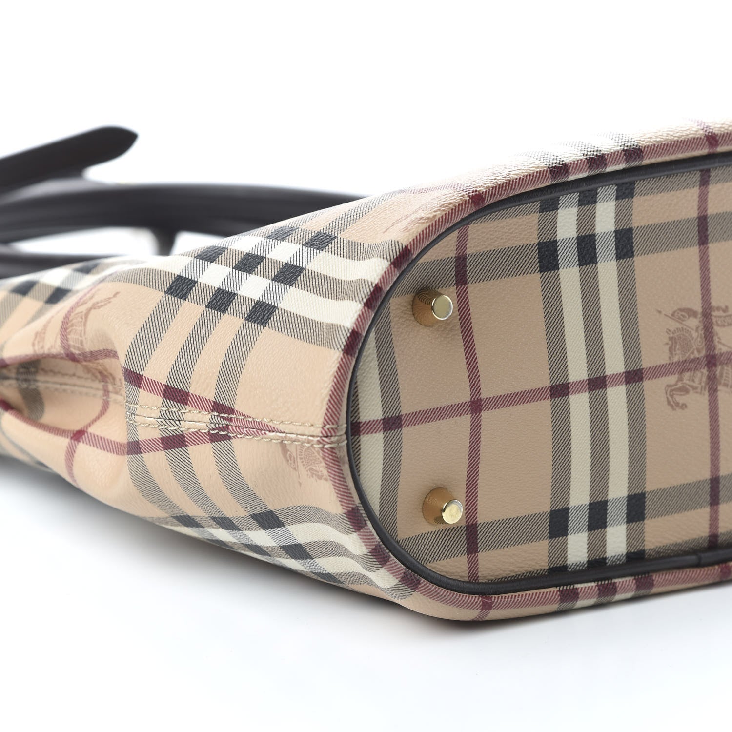 Burberry Haymarket Check Medium Tote Chocolate 6 of 9
