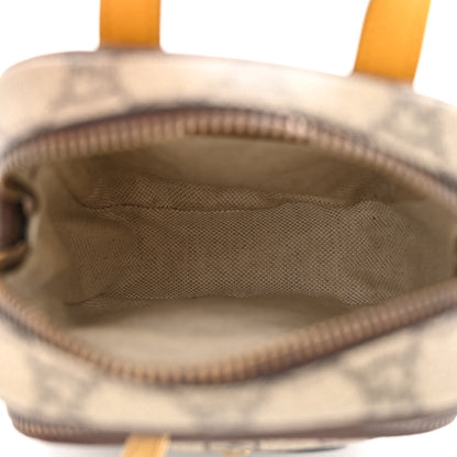 Gucci GG Supreme Monogram Mini Neo Vintage Double Zip Messenger Bag Beige New Acero Crop 5 of 12
