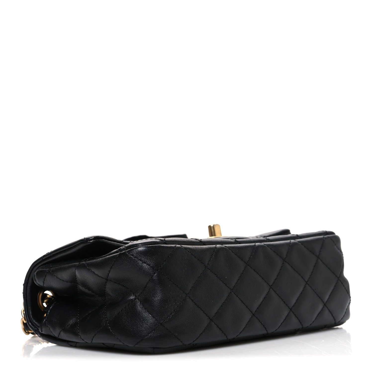 Chanel Lambskin Quilted Mini Romance Rectangular Flap Black 4 of 10