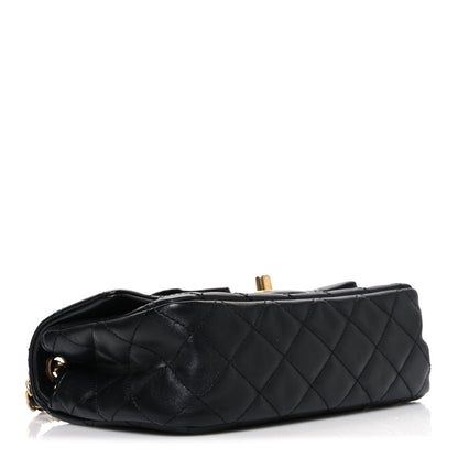 Chanel Lambskin Quilted Mini Romance Rectangular Flap Black 4 of 10