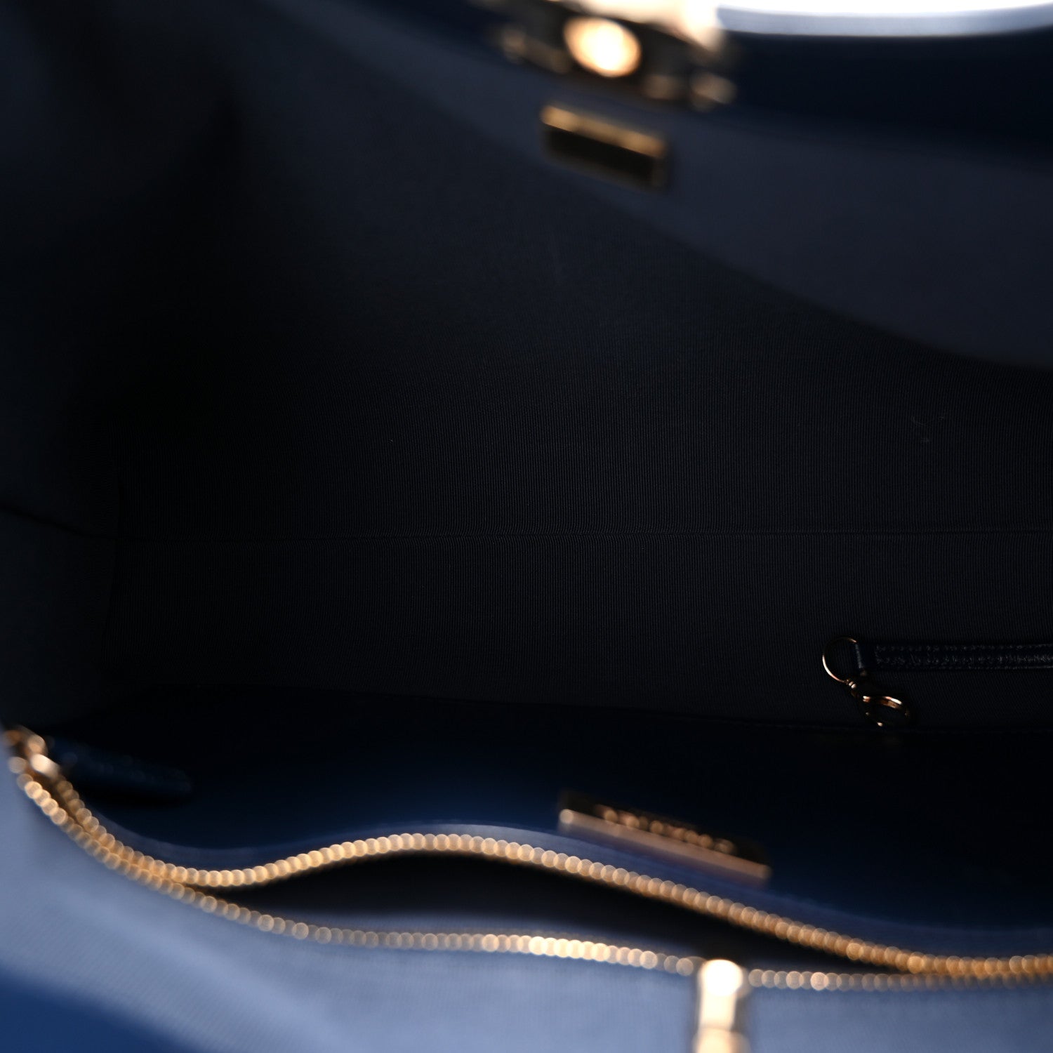 Chanel Shiny Lambskin Quilted 31 Shopping Bag Navy 5 of 10