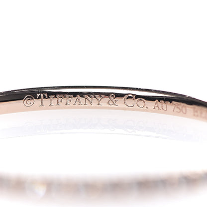Tiffany 18K Rose Gold Diamond Metro Ring 56 7.5 4 of 6