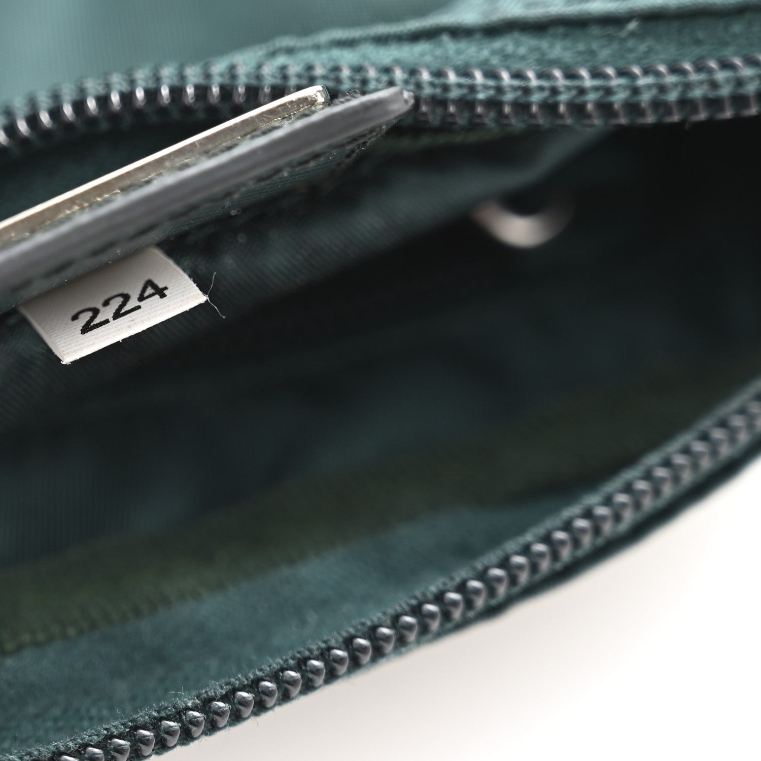 Prada Nylon Tessuto Cosmetic Pouch Green 7 of 9