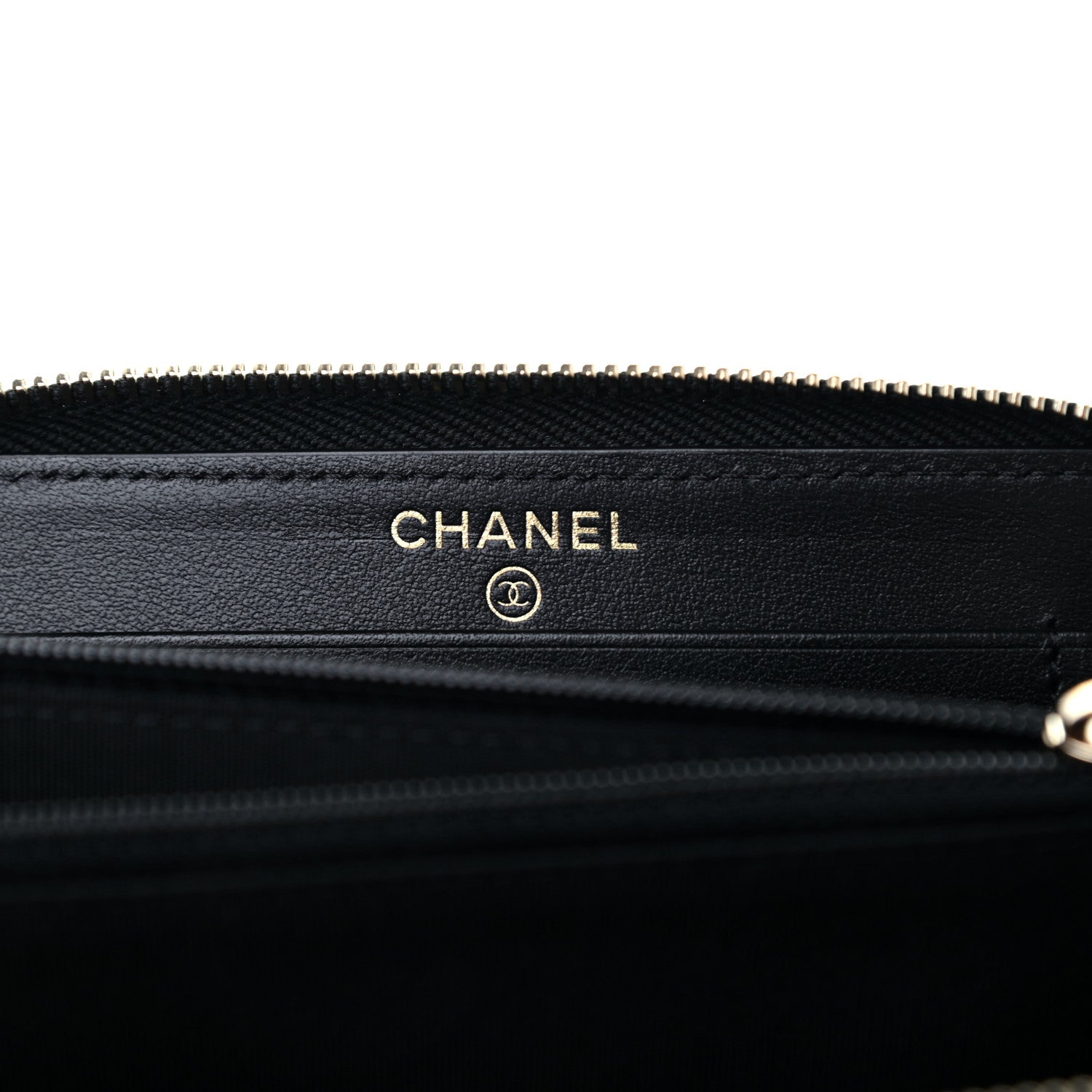 Chanel Caviar Quilted Medium Filigree Zip Around Wallet Black 6 of 9