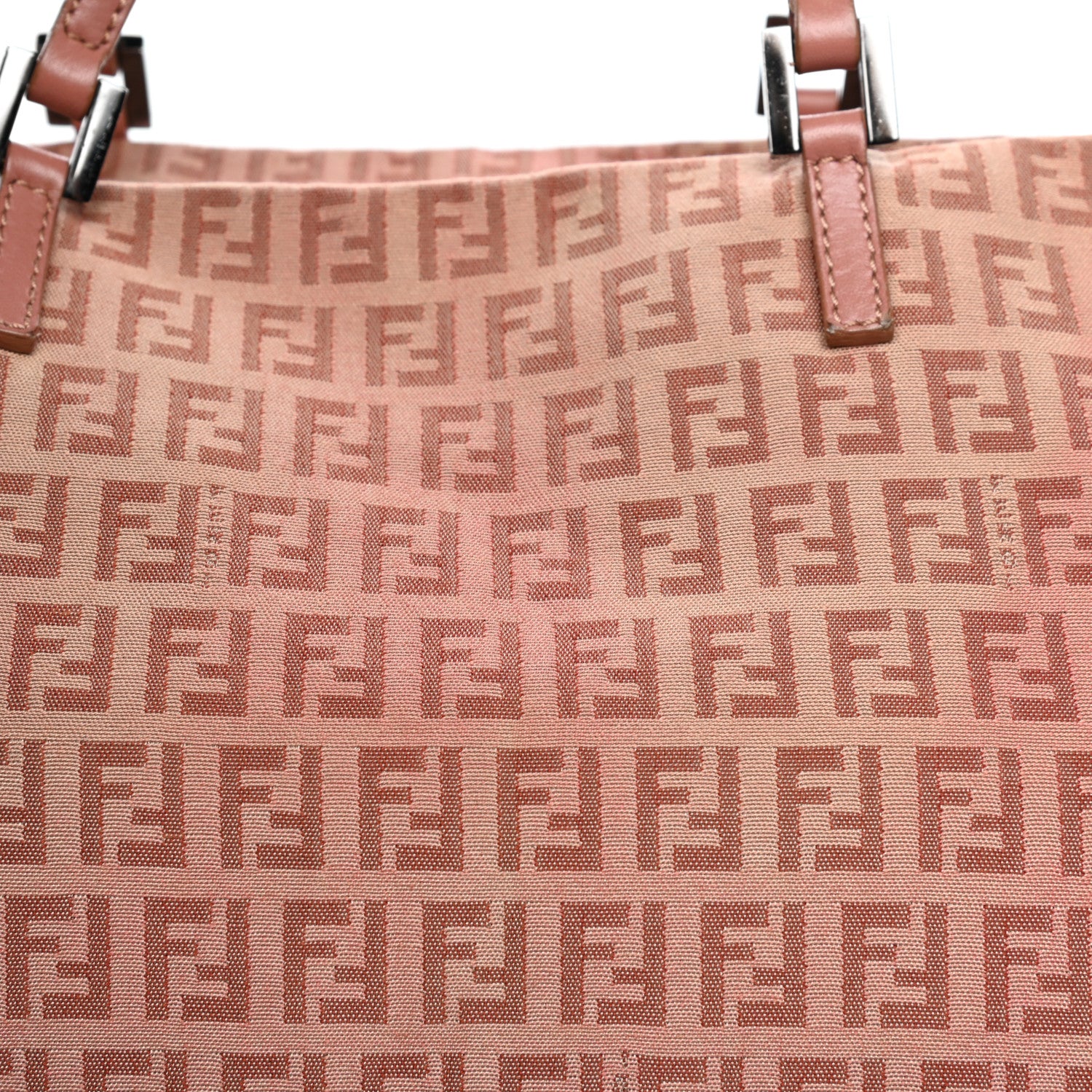 Fendi Zucchino Shopper Tote Pink 10 of 10