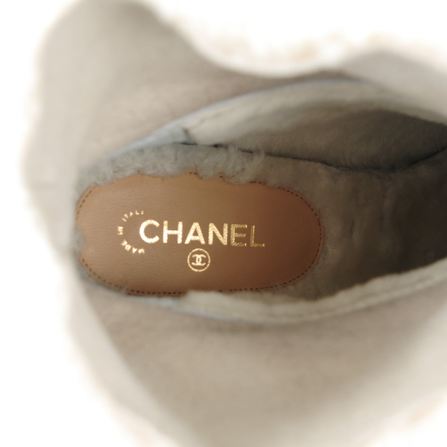 Sheepskin Shearling Short Boots 40.5 White