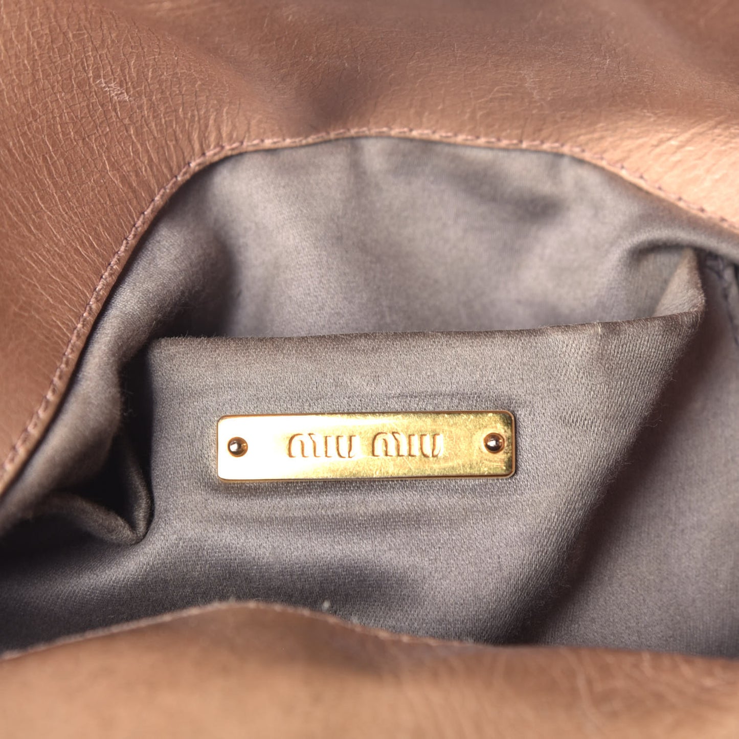 Vitello Lux Mini Bow Bag Cipria