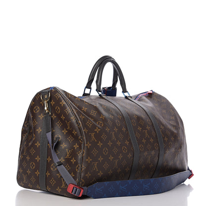 Louis Vuitton Monogram Taiga Outdoor Keepall Bandouliere 55 2 of 8