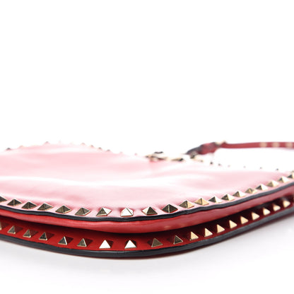 Valentino Garavani Vitello Rockstud Shoulder Satchel Rosso Valentino 6 of 8