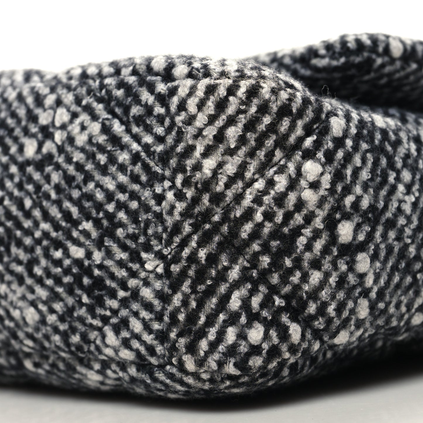 Tweed Quilted Medium Chanel 19 Flap Grey