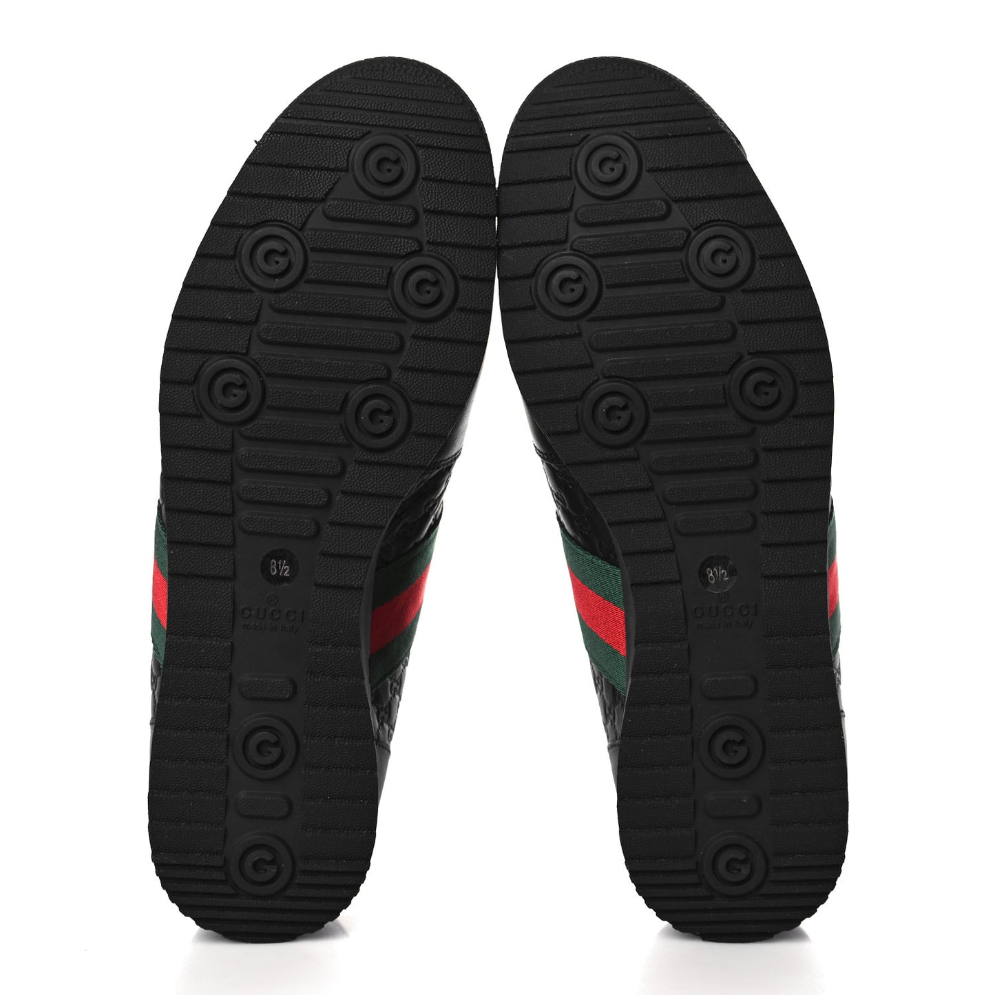 Microguccissima Mens Web Sneakers 8.5 Black