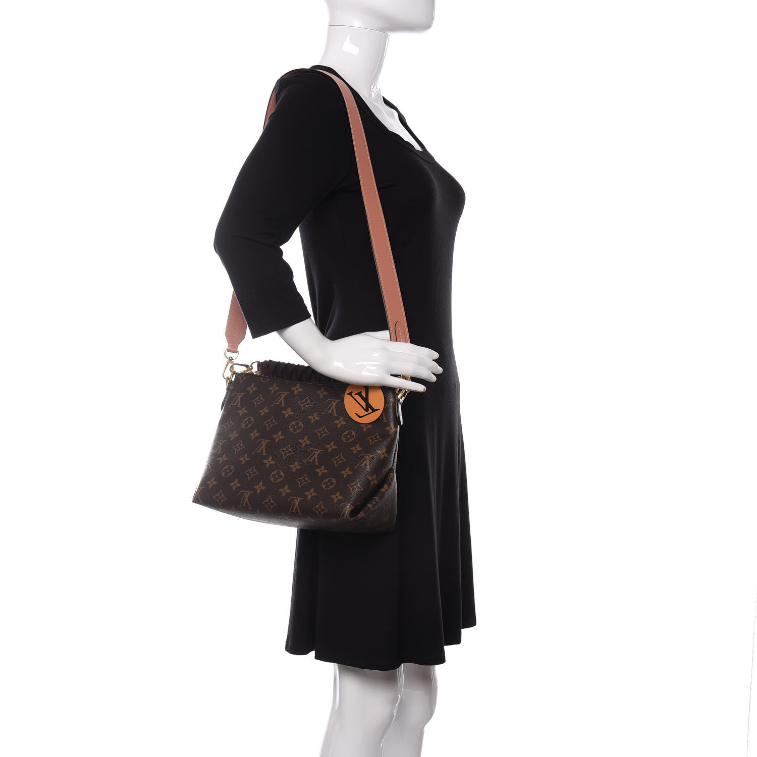 Louis Vuitton Monogram Beaubourg Hobo Mini Bordeaux Red Peach Safran Blue Jean Blue 2 of 11