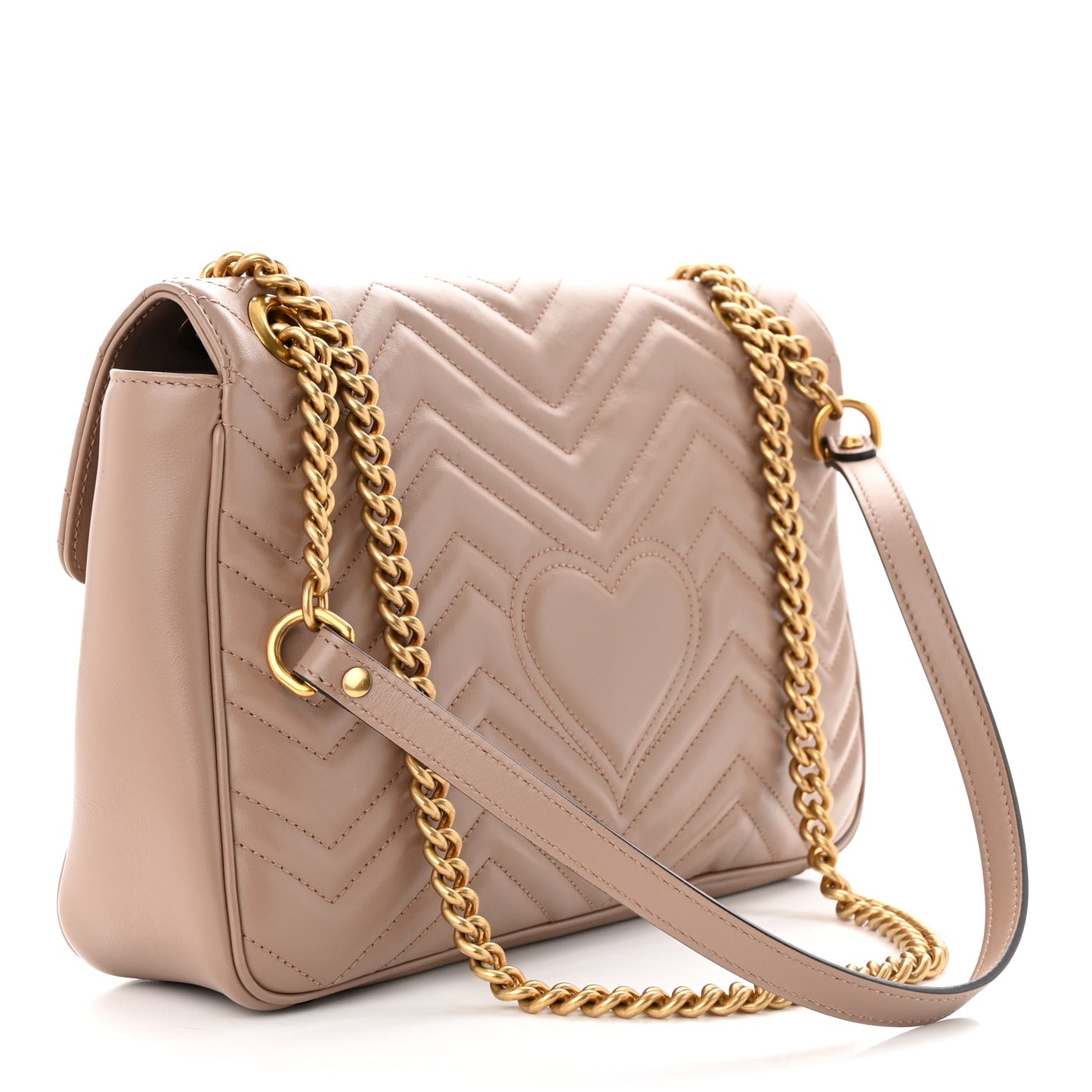 Calfskin Matelasse Medium GG Marmont Shoulder Bag Porcelain Rose