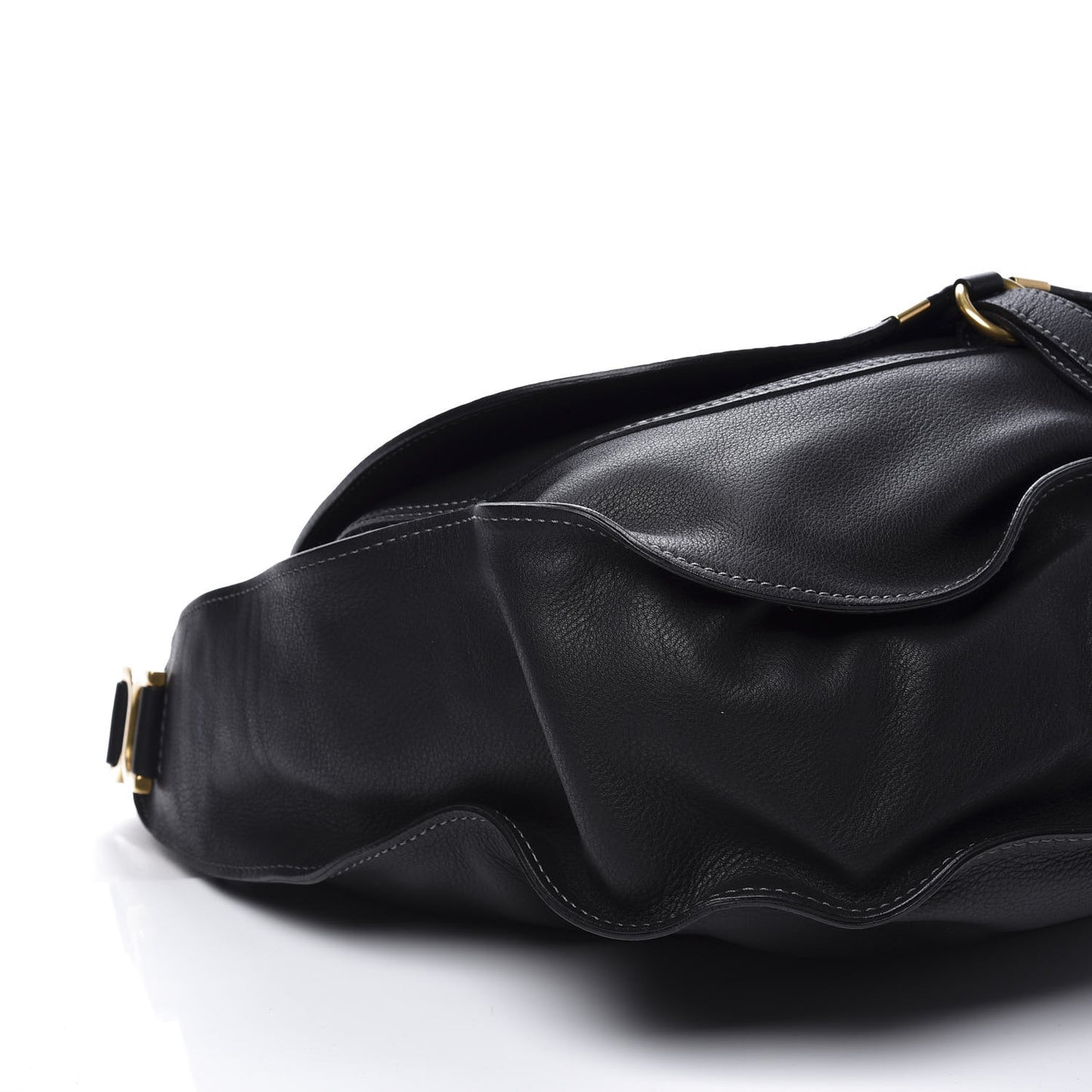 Calfskin Large Marcie Hobo Black