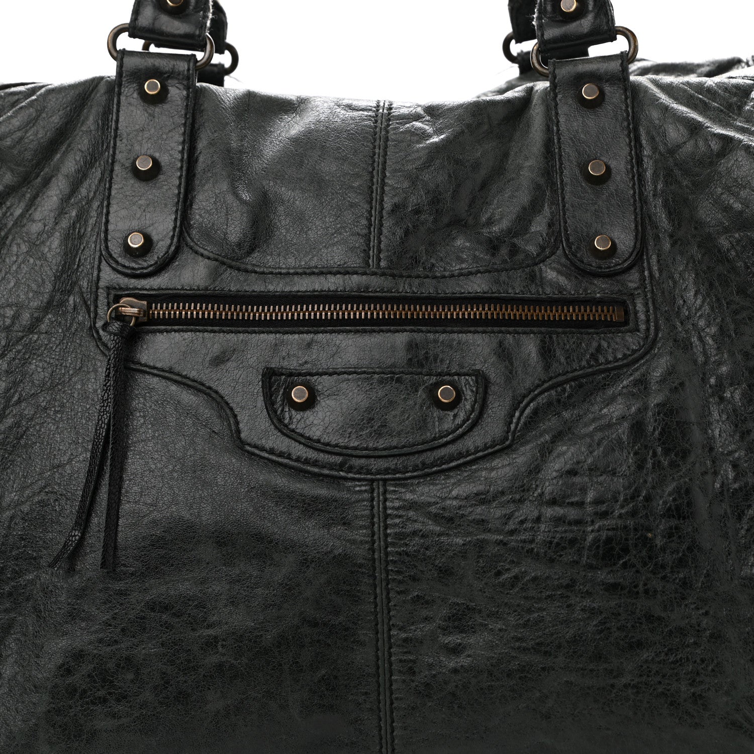 Balenciaga Agneau Classic Hardware Weekender Black 8 of 23