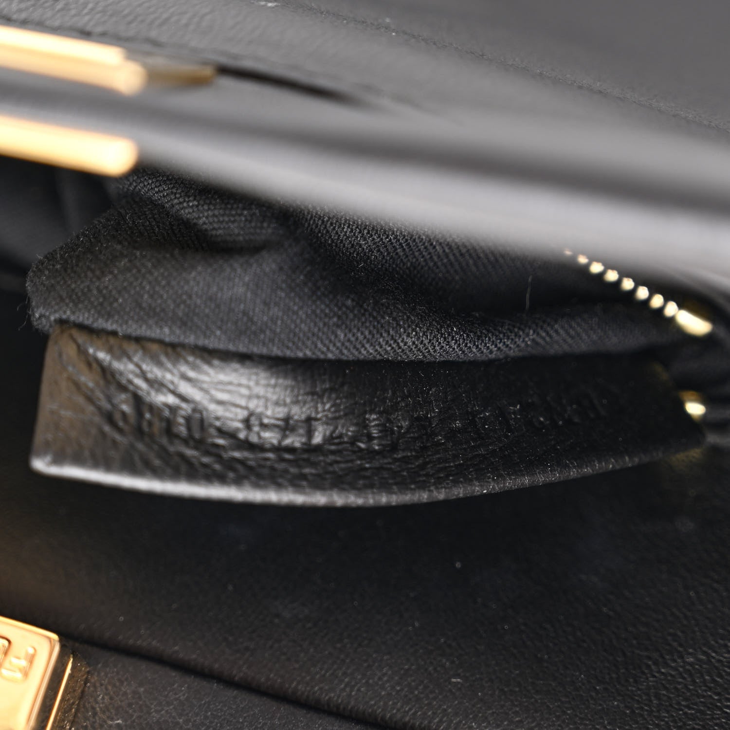 Fendi Nappa Mini Peekaboo Iconic Satchel Black 8 of 12