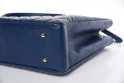 Chanel Caviar Quilted Large Classic Shopping Tote Blue 11 of 11