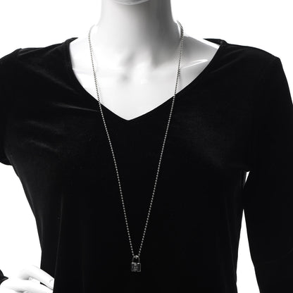 Tiffany Sterling Silver 1837 Lock Charm Pendant Necklace 2 of 5
