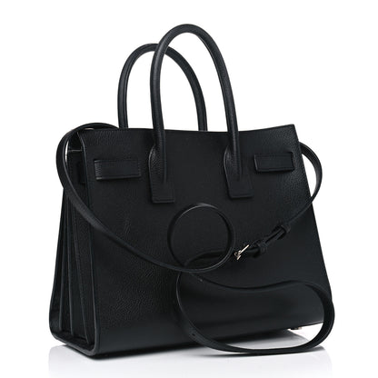 Saint Laurent Grained Calfskin Small Sac De Jour Black 3 of 10