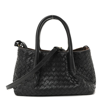 Bottega Veneta Calfskin Intrecciato Small Pinacoteca Tote Black Fondant 1 of 17