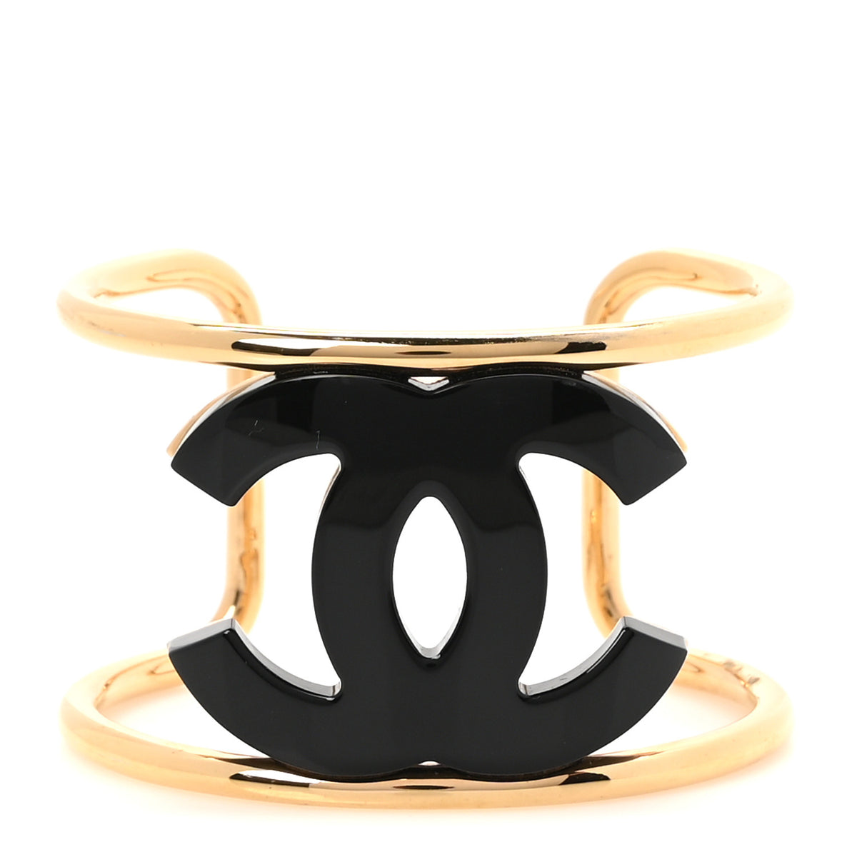 Metal Resin CC Cuff S Gold Black