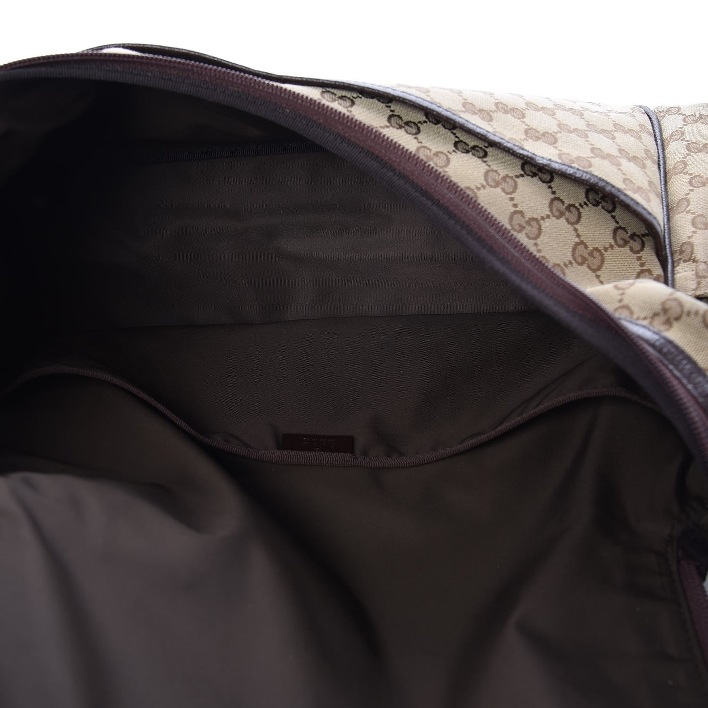 Monogram Natural Pigskin Large Diaper Bag Beige Ebony Cocoa Dark Chocolate