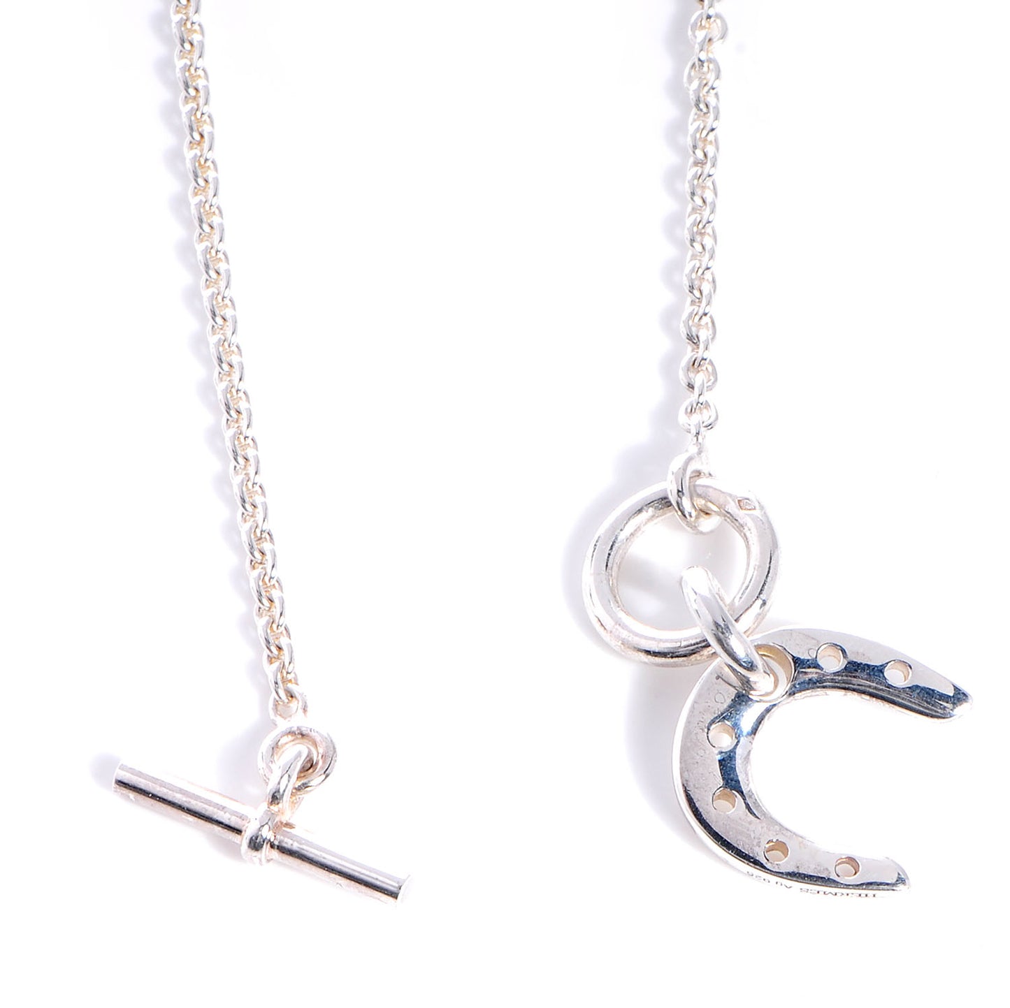 Sterling Silver Horseshoe Toggle Necklace