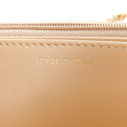 Chanel Caviar Quilted Wallet on Chain WOC Beige 7 of 12