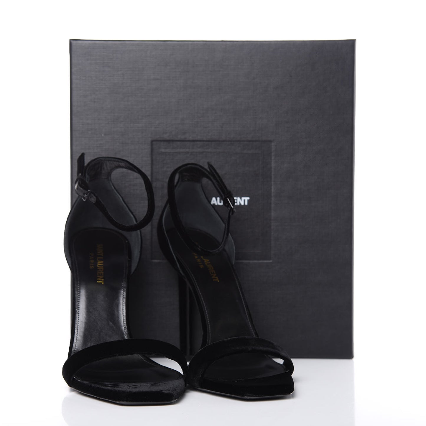 Velvet Amber 105 Ankle Strap Sandals 40 Black
