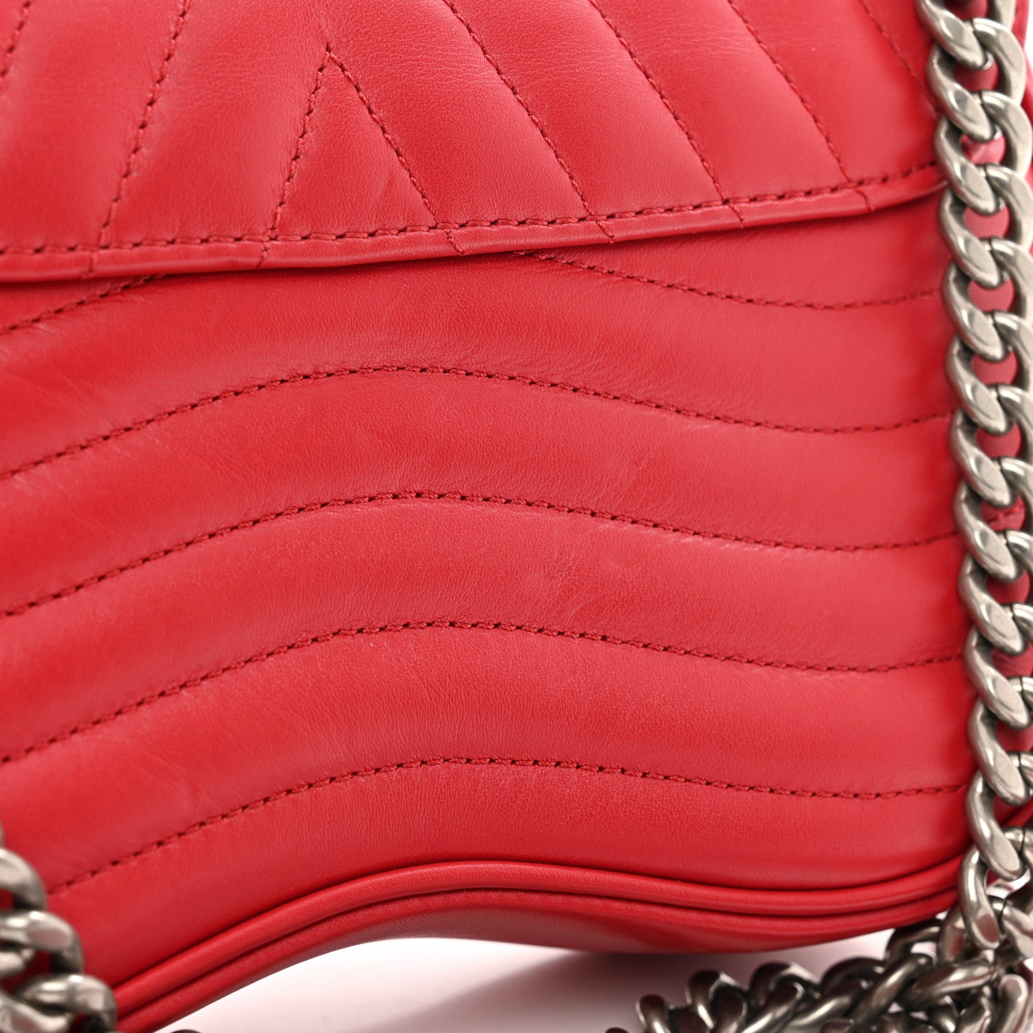 Louis Vuitton Calfskin New Wave Chain PM Scarlet 11 of 11