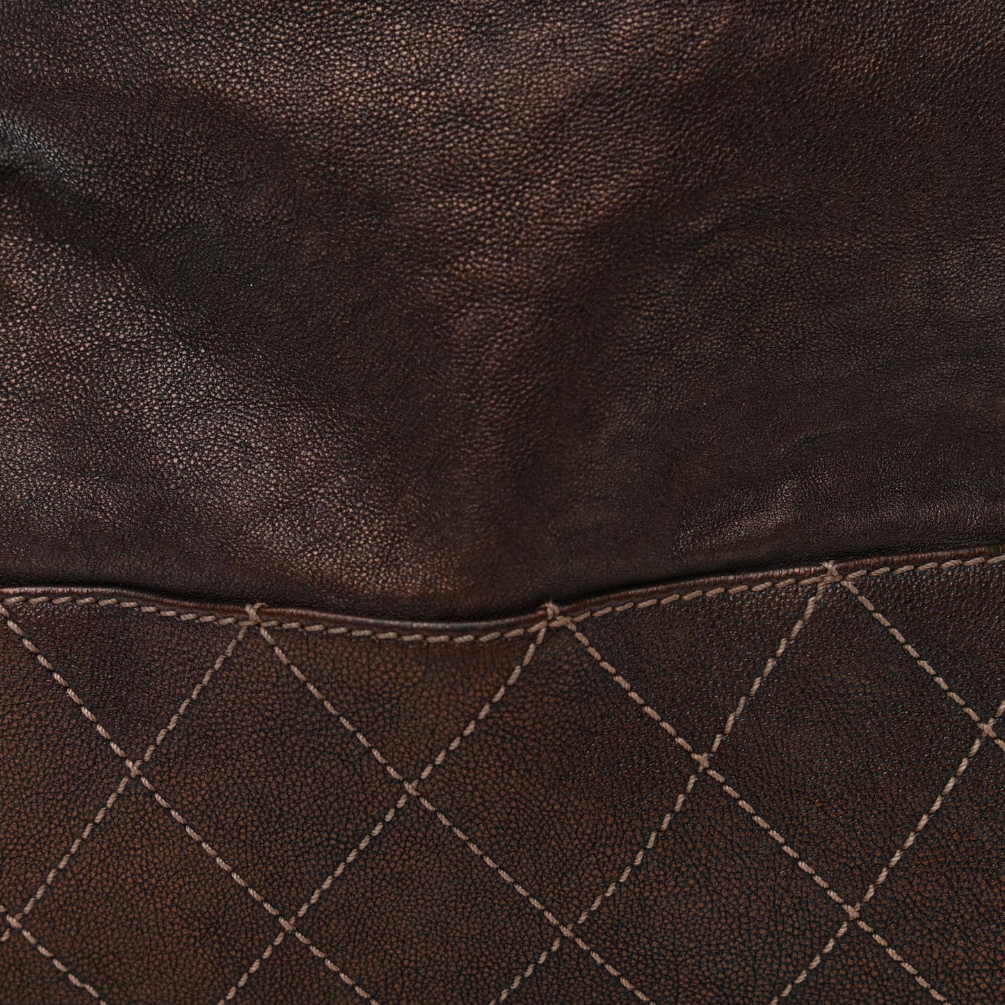 Metallic Calfskin Baby Coco Cabas Bronze