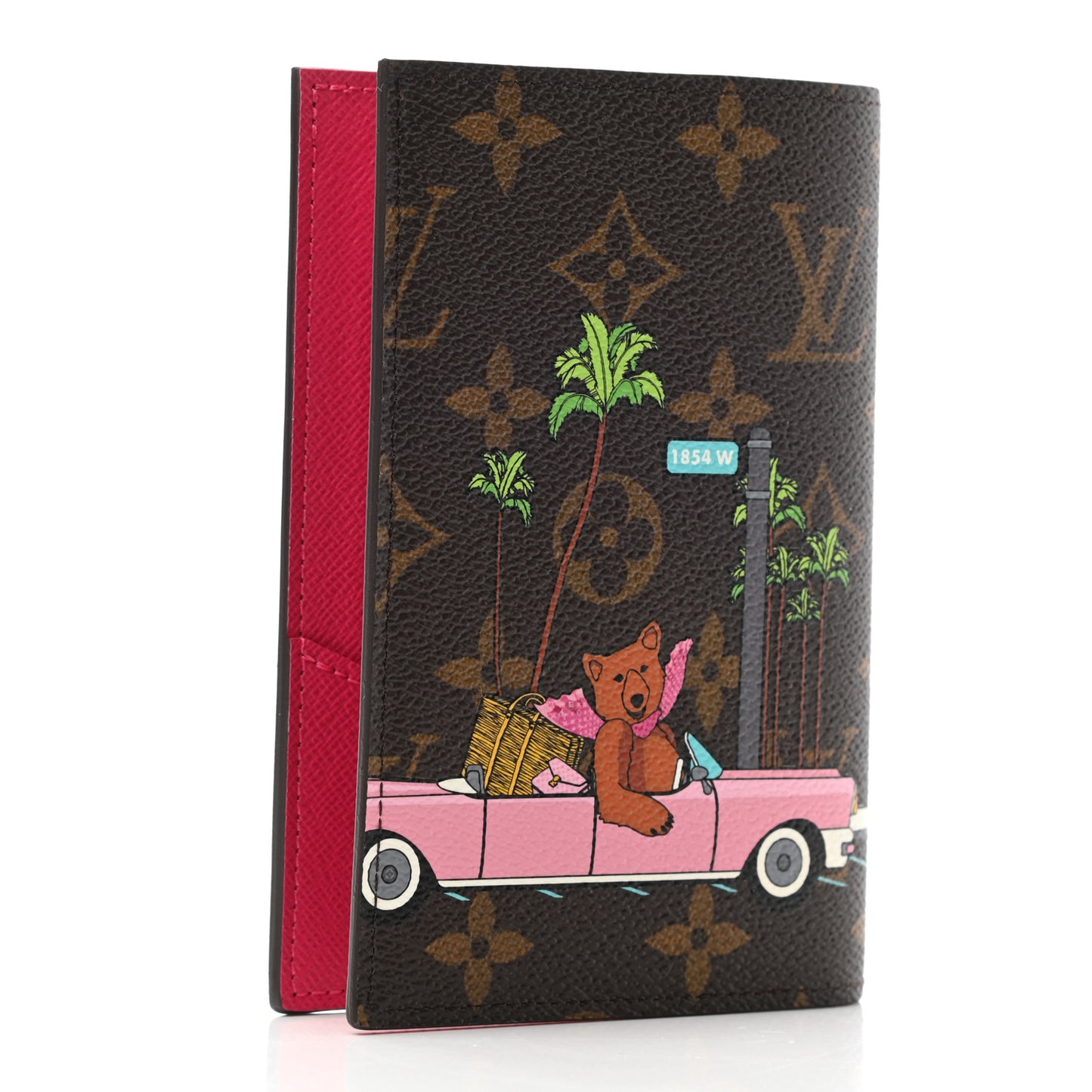 Monogram 2021 Christmas Animation Hollywood Passport Cover Fuchsia