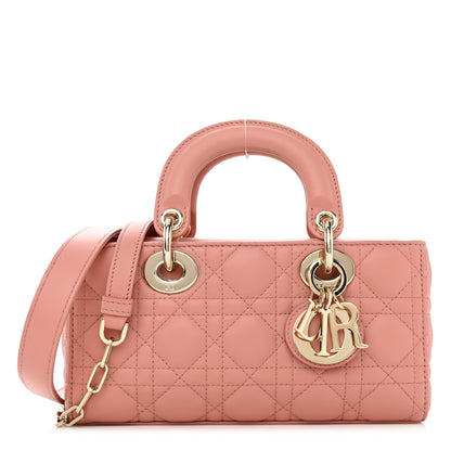 Christian Dior Lambskin Cannage Small Lady D-Joy Light Pink 1 of 12