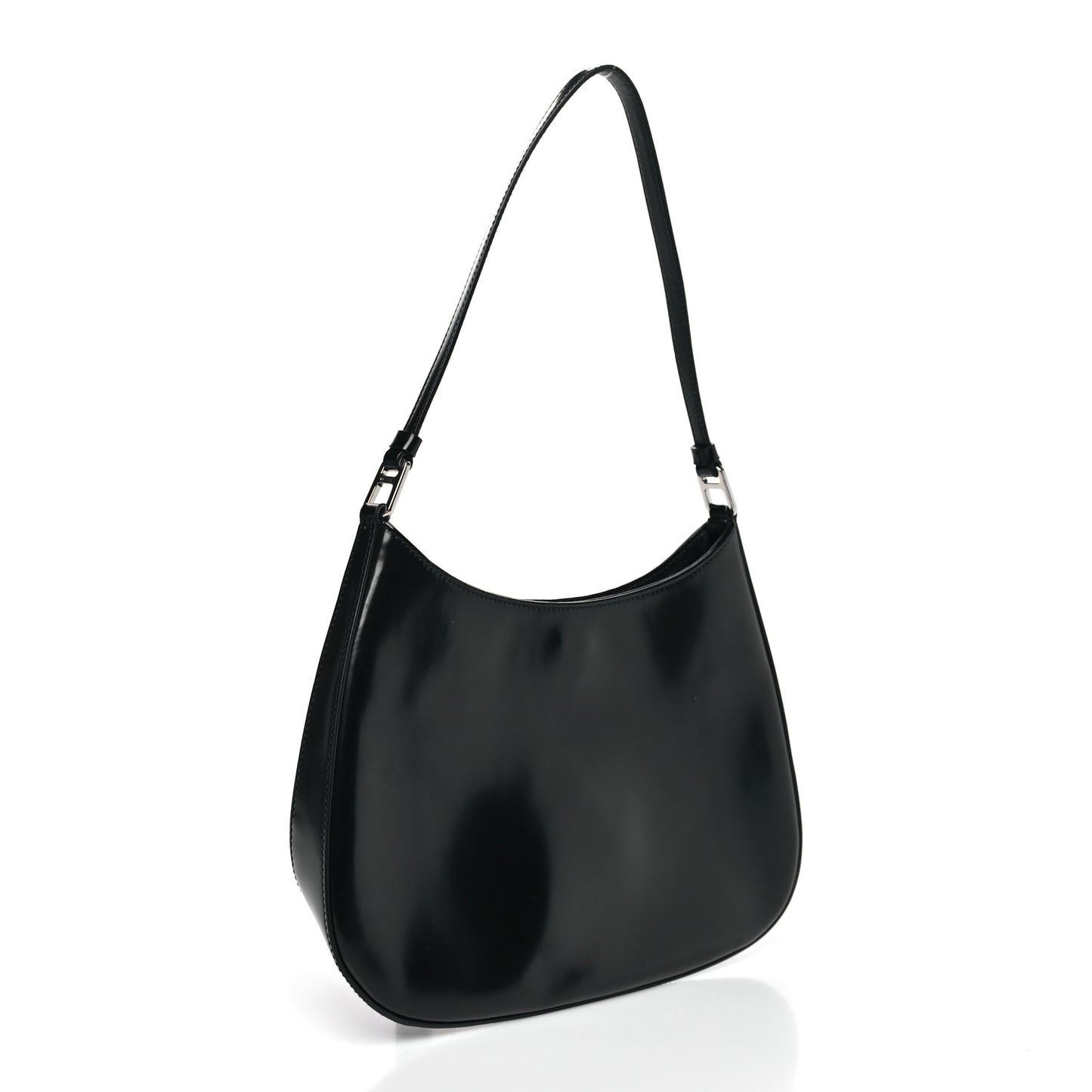 Spazzolato Cleo Shoulder Bag Black