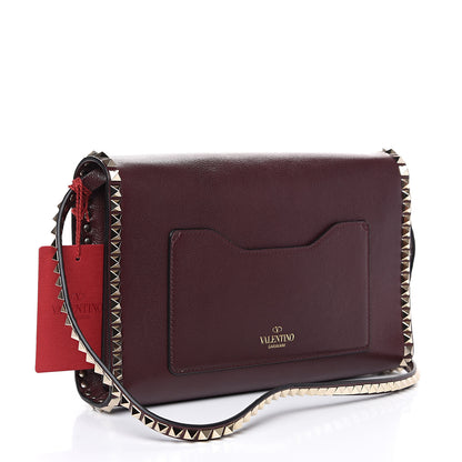Valentino Garavani Vitello Rockstud No Limit Shoulder Bag Rubin 2 of 10