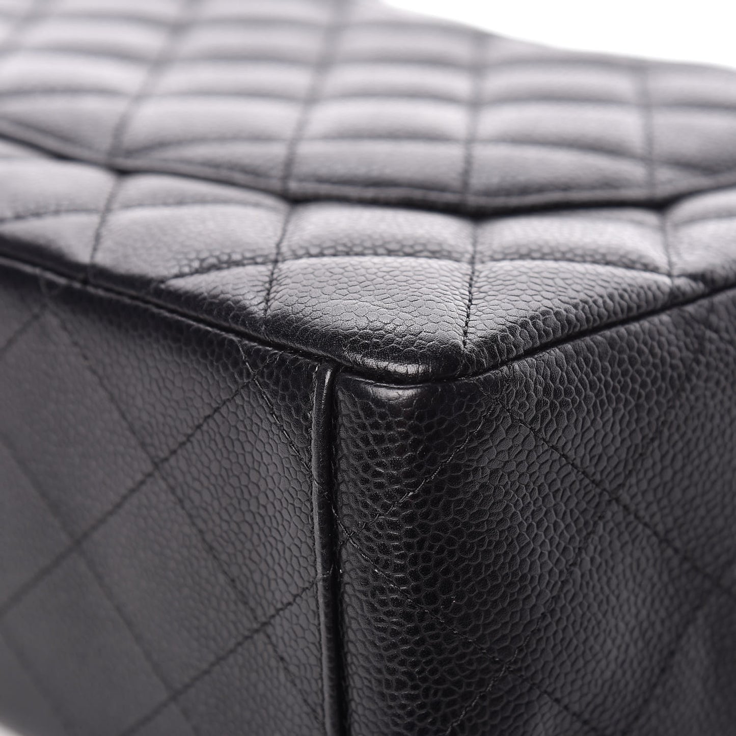 Caviar Quilted Maxi Double Flap Black