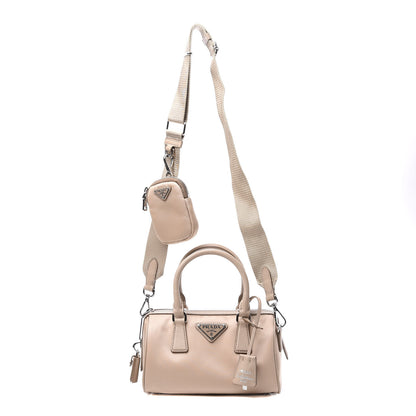 Prada Tessuto Nylon Saffiano Re-Edition 2005 Top Handle Crossbody Bag Cammeo 1 of 14
