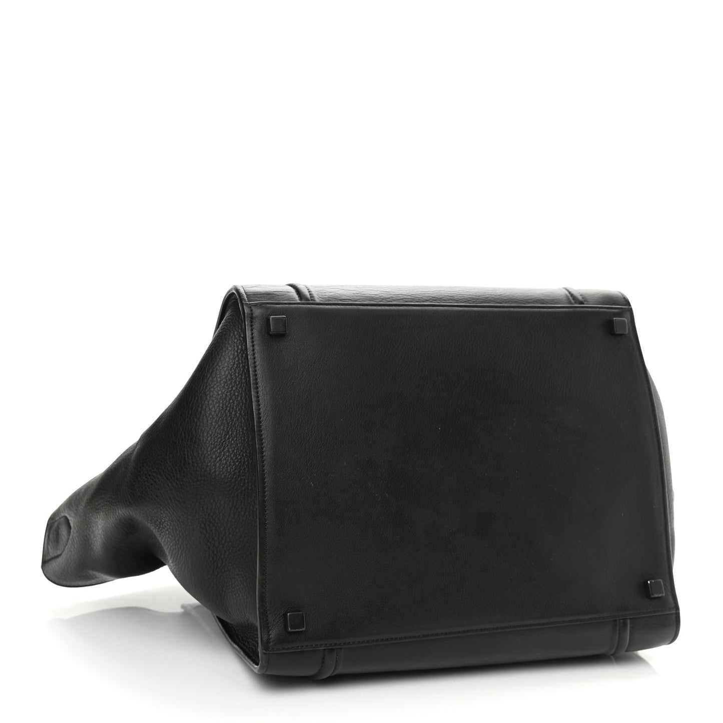 Grained Calfskin Medium Phantom Luggage Black