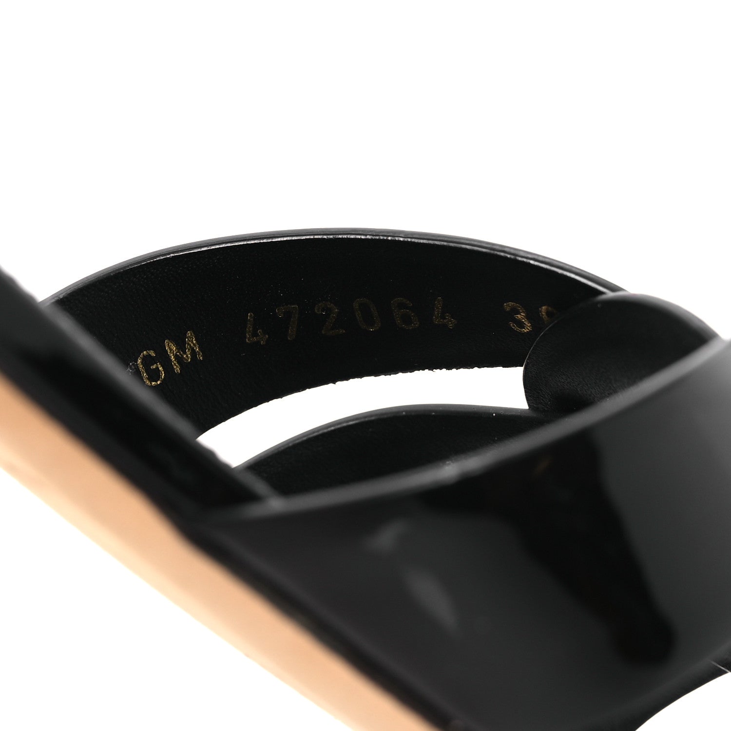 Saint Laurent Vitello Vernice Nu Pied 05 Sandal 36 Black 10 of 13