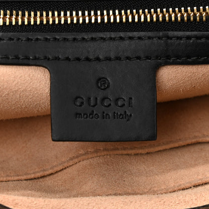 Gucci Soft GG Supreme Monogram Bees Small Crossbody Tote Beige Oro Black 7 of 12