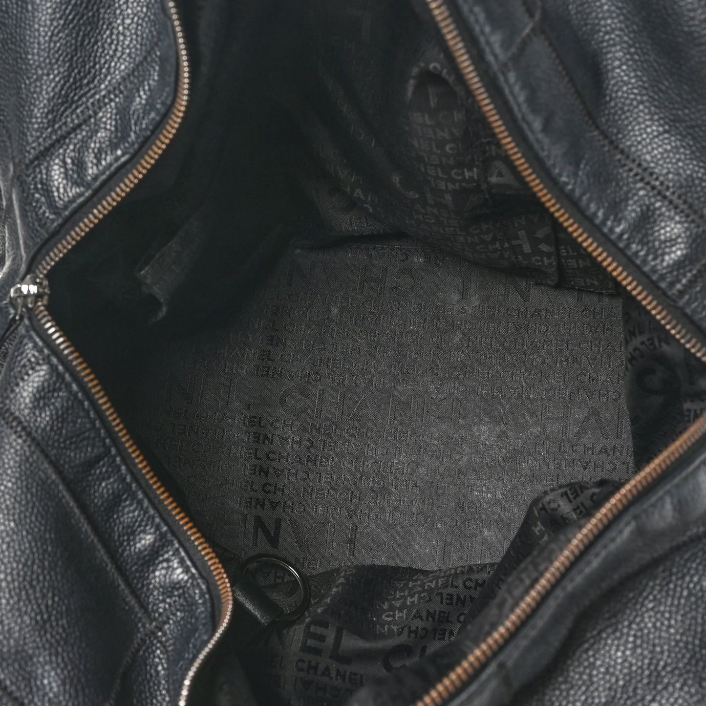 Caviar Square Stitched Bowler Black