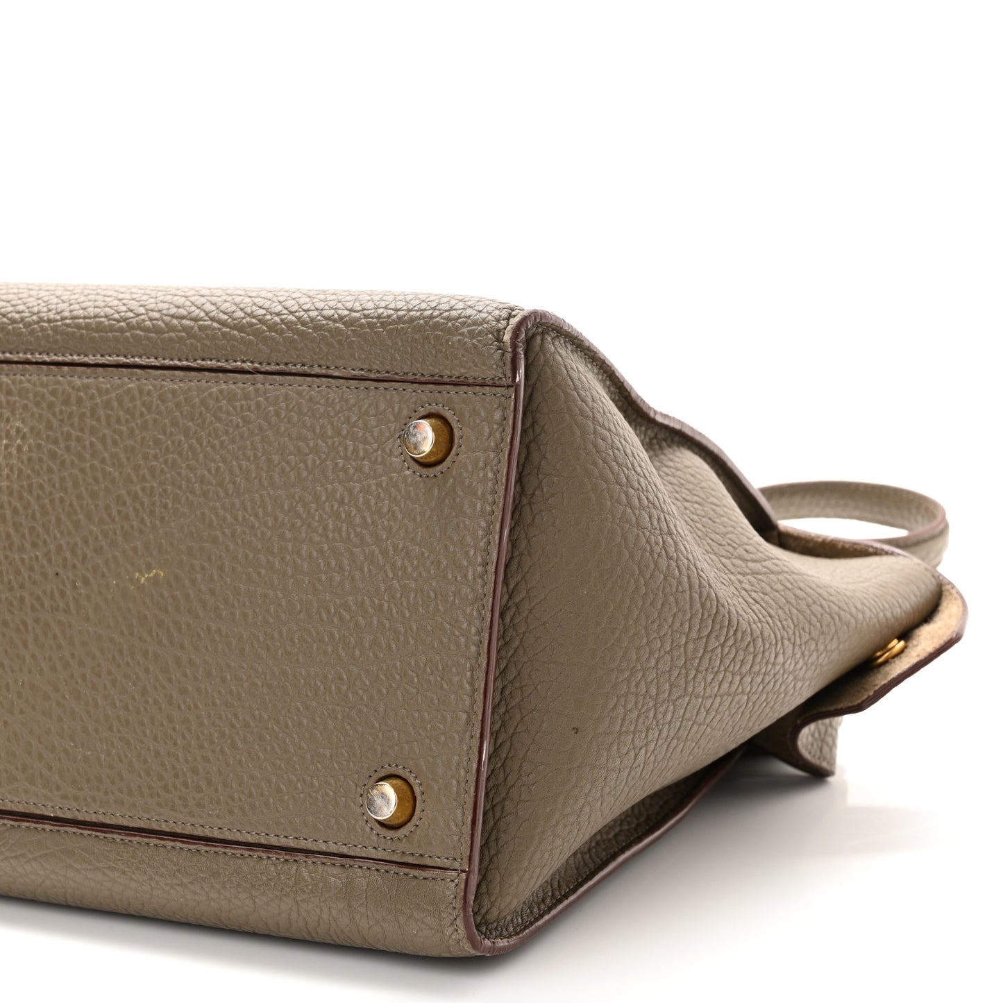 Bullhide Calfskin Small Ring Bag Souris