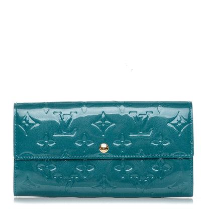 Louis Vuitton Vernis Sarah Wallet Blue Galactic 1 of 8